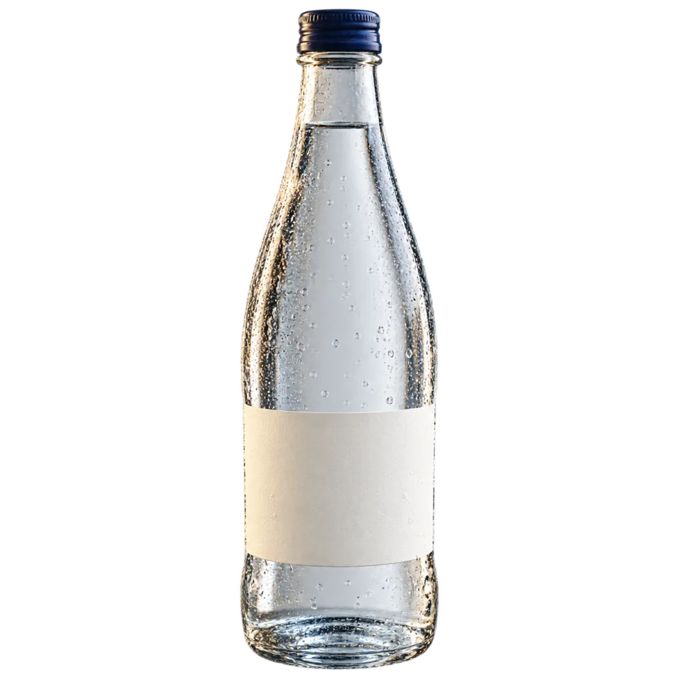Botella de agua fresca
