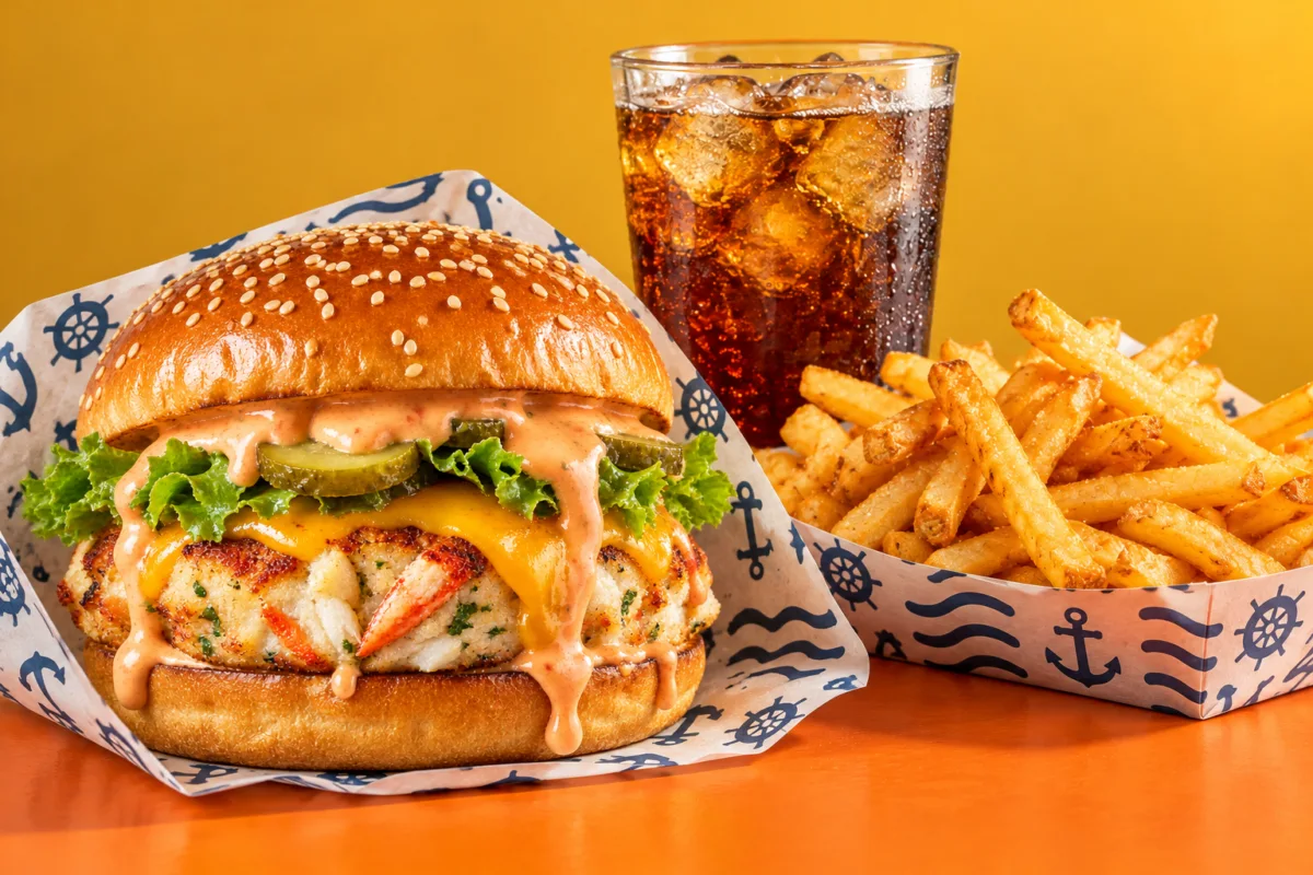 Menú Hamburgrejo con patatas y un refresco