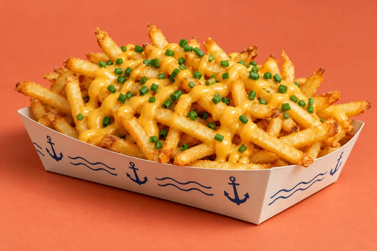 Patatas fritas con sal marina